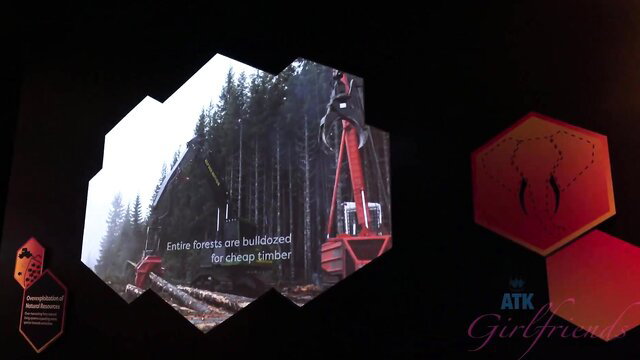 Jill Kassidy in steamy forest logging scene, ATK Girlfriends