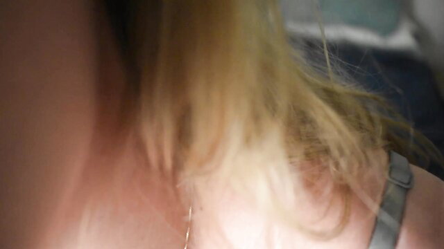 JayBbGirl blonde neck and hair closeup in Jaybbgirl adult video
