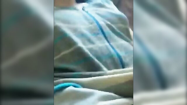 Amateur babe teases in sheer blue zip-up top, close-up POV strip