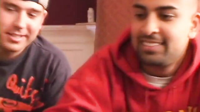 Hollie Stevens & Allysin Chaynes smile kinky in red hoodie