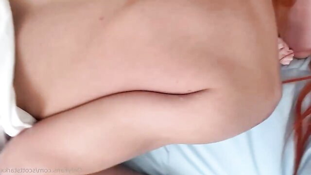Mature redhead slut cuddling baby in taboo horny dragon XXX thumbnail