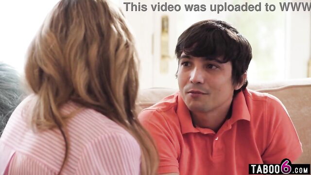 Pristine Edge chats with stepson in pink top, Pure Taboo taboo scene