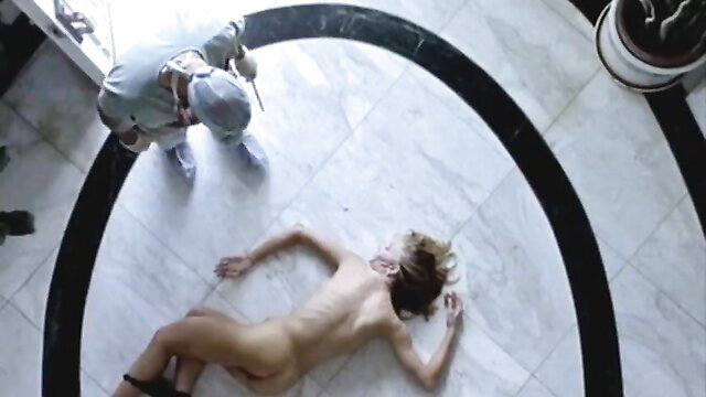 Sexy Romi Koch nude as dead doll, tits exposed, surgeon closeup