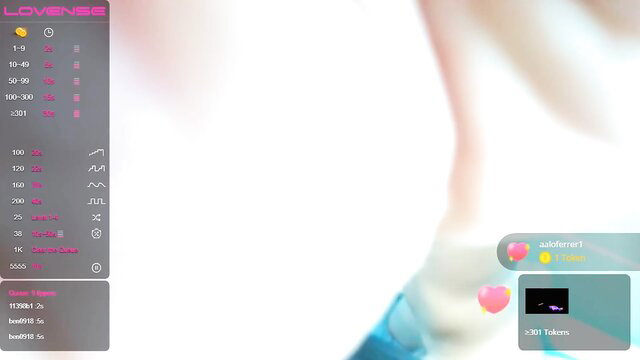 Kinky webcam girl in wild fetish show with toys and neon UI