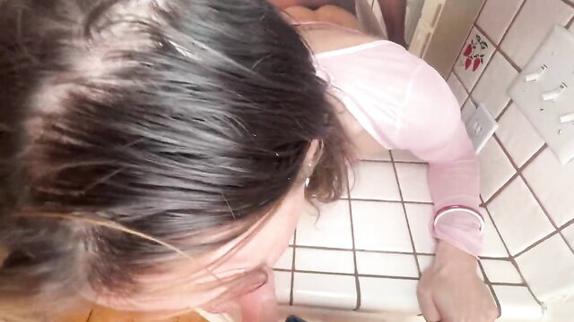 Sasha's POV morning mouth stuffed with BBC in steamy school scene