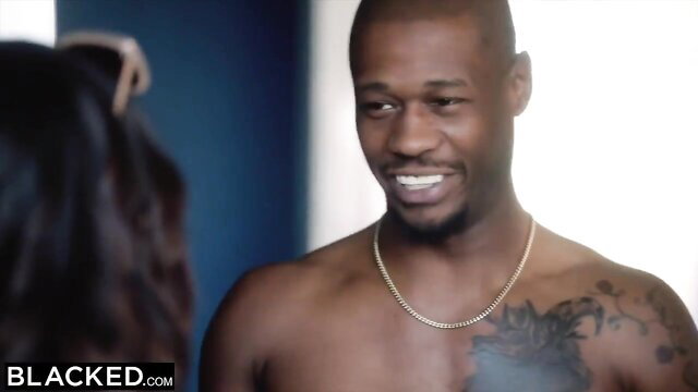 Anton Harden smiles at neighbor's massive cock Blacked scene