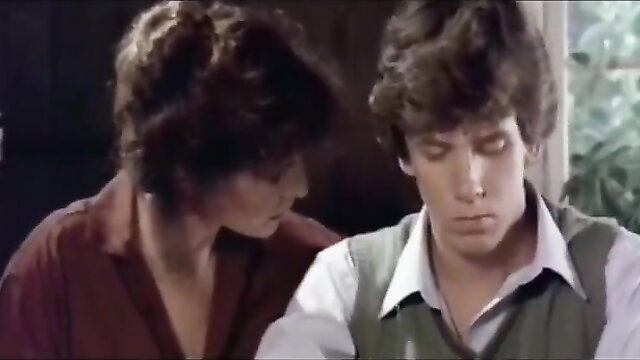 Kay Parker seduces son in taboo closeup, 80s mature milf stares intently