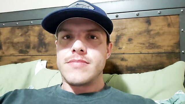 Seboi720 chilling in Seattle Seahawks cap on bed, hot cam thumbnail