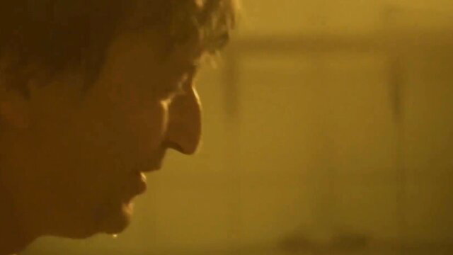 Russian actress Moscow Noir profile view in steamy sauna