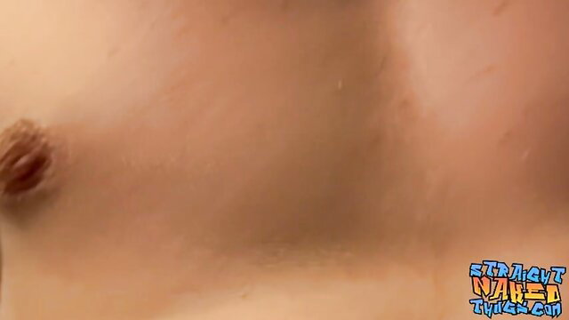 Closeup of straight thug's brown nipple in adult video thumbnail
