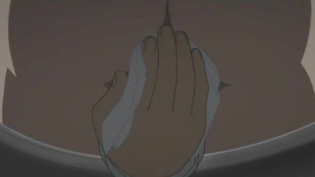 Hentai game Episode 2 closeup of nude curvy brown-skinned beauty fingering pussy