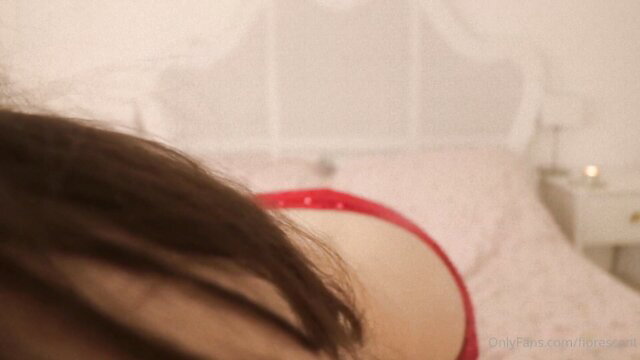 Florescent as Love Witch in red lingerie ASMR JOI closeup