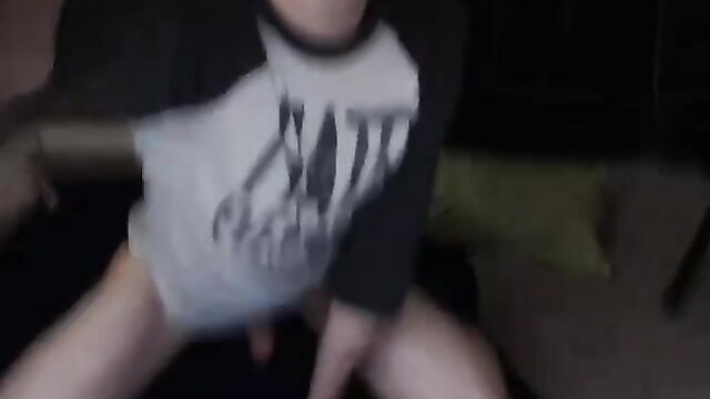 Ecchievement spreads legs in shirt and panties, flashing pussy on OnlyFans