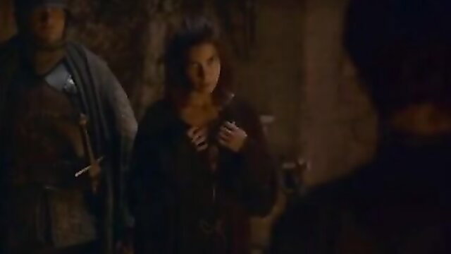 Game of Thrones brunettes in dark cloaks, medieval fantasy tease