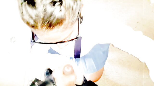 Professor gropes student in school bathroom for cash sex