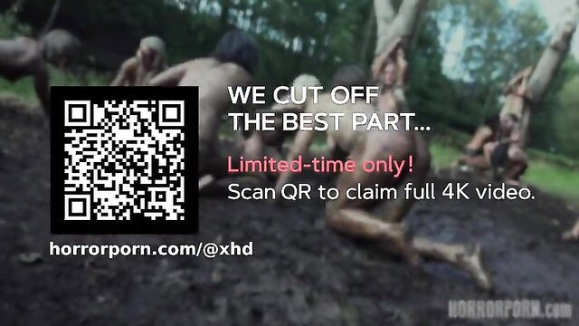 Alexis Crystal & Vinna Reed cut off slave in wild Horror Porn POV