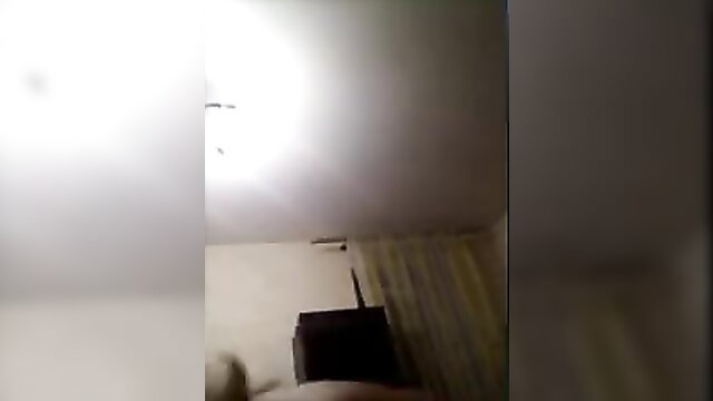 Russian MILF Galina solo masturbation on Skype closeup