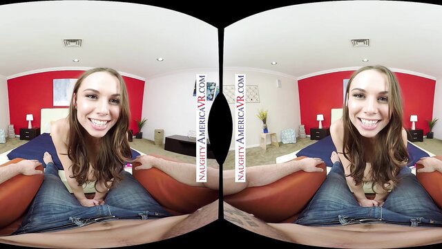 Aidra Fox rides cock POV in Naughty America VR