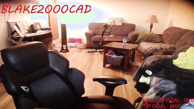 Blake2000cad wild leather tranny in living room cumgoal