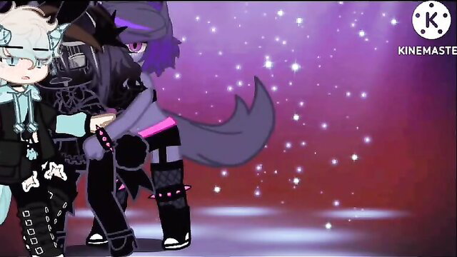 Shadow Freddy furry backstage embrace with twink, explicit gay fursona action