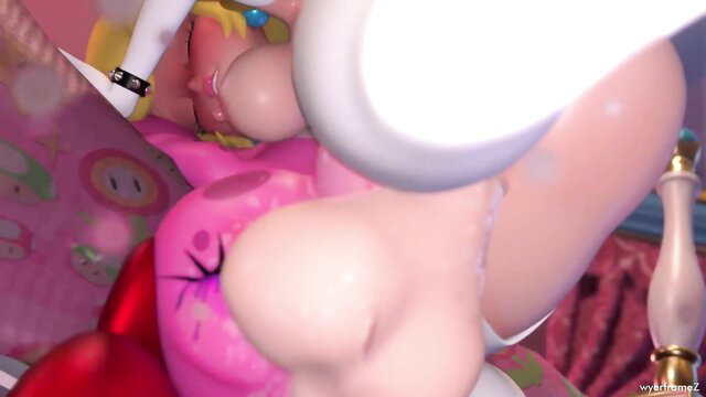 Princess Peach Birdo futanari ass fuck big dick hentai