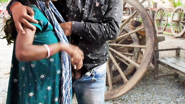 Prayamu11 as plumper in green saree groped intimately by man at home party