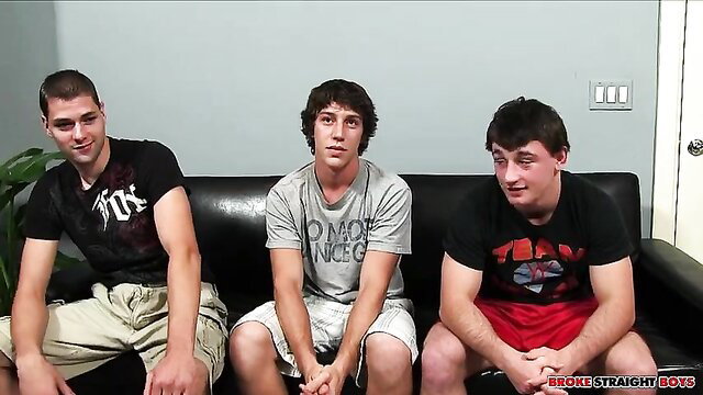 Paul Canon and bros Scott Harbor John Silver on couch Broke Straight Boys