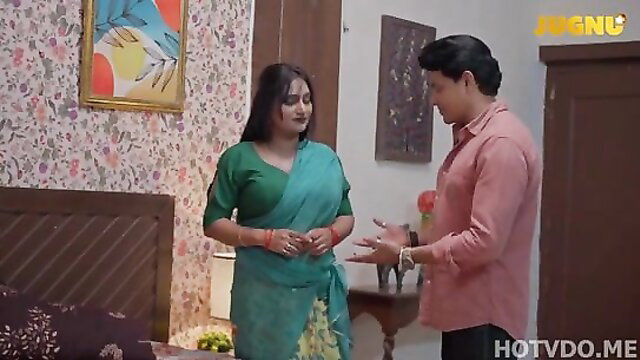 Indian couple in saree flirts intimately Kajri Episode 3 Jugnu