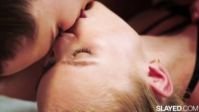 Nancy Ace passionately kissed by lover in Slayed rimming scene