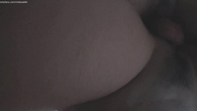 Busty babe teases massive cock with huge tits closeup