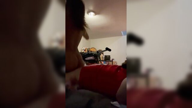 Amateur couple morning wood drilling girlfriend doggy style POV