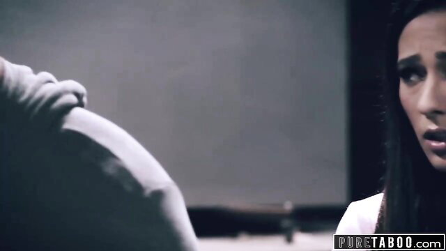 Jaye Summers upset with Seth Gamble hand on her shoulder in Pure Taboo scene