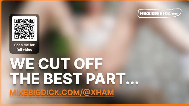 Mike Big Dick QR code ad thumbnail for Fanta Sie nerd girl giant cock video
