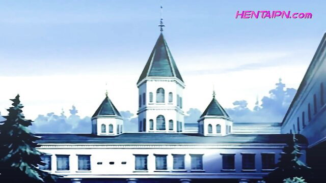 Anime hentai school building exterior, uncensored JAV style