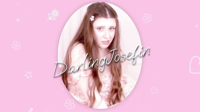 Delilah Cass as Darling Josefina, cute teen in pink dress with flowers