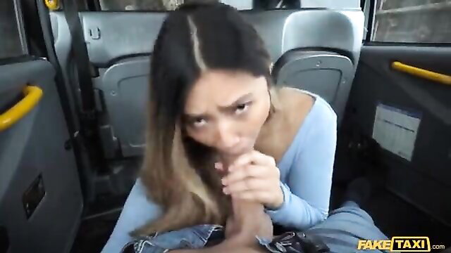 Mai Thai sucking cock in cab, Clean My Cab or Suck My Cock