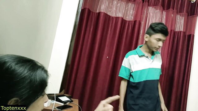 Indian teen boy dominating hot slave girl in brutal roleplay