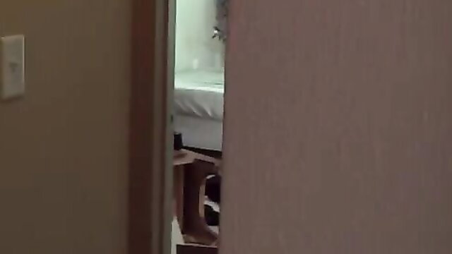 Hairy bear Dirk Caber peeking at twink Dylan Drive nude in bathroom