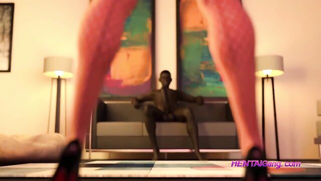 Slutty stepmommy with huge red ass dominates black monster cock stepson