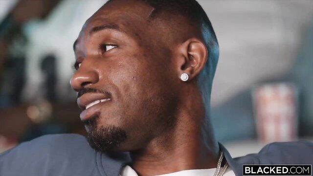 Slimpokee and Don Sudan closeup in Blacked interracial scene