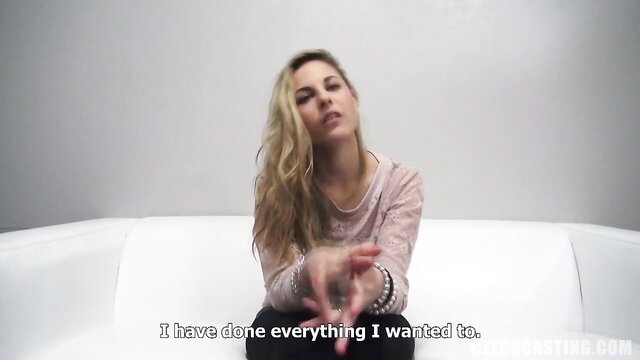 Blonde babe Nikola says 'I have done everything I wanted' in hot casting