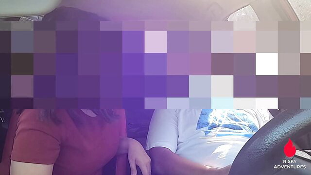 Pinay Fubu car sex with people nearby, risky public fuck