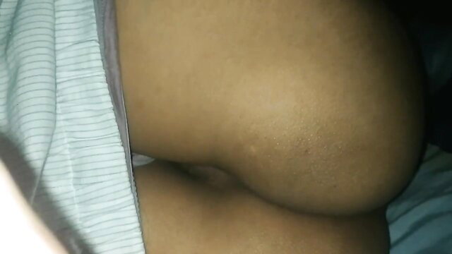 Closeup of sexy brown-skinned woman's thick thighs and ass in amateur Pinay tease