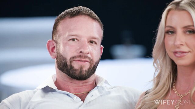 Fit blonde hotwife Tiffani with Benfit in Wifey BBC cuckold scene