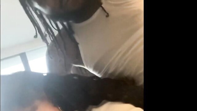 Yasmine Lopez topless with black man in amateur hookup