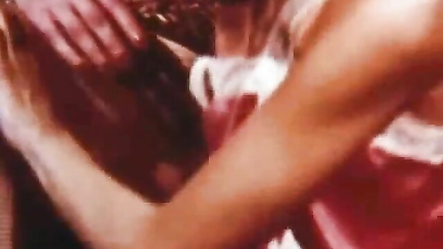 Retro babes in red lingerie dildo play, Limited Edition 033