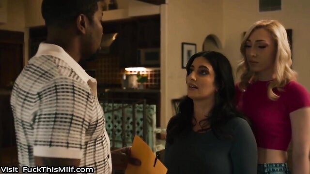 Lily LaBeau & Sarah Arabic flirt with black guy in A Costly Divorce