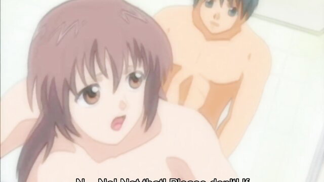 Anime step-sis with big tits rides bro's cock in JAV hentai clip