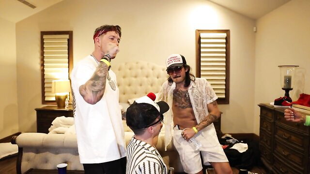 Bonnie Blue dwarf gangbang at Coachella mansion with Kazumi Luna Star