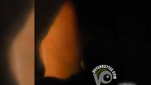 Blurry hidden cam captures amateur girl's first blowjob closeup